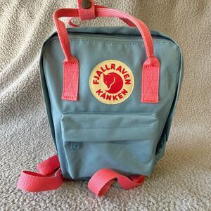 Fjallraven Kanken Mini Everyday Backpack Blue Pink Outdoor Carry On Travel